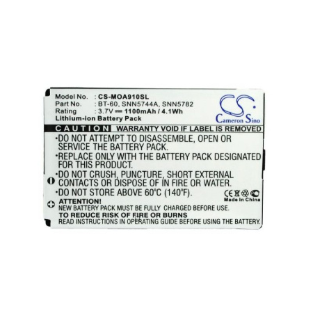 Аккумулятор для Motorola BT-60, SNN5744A, SNN5782 1100mAh