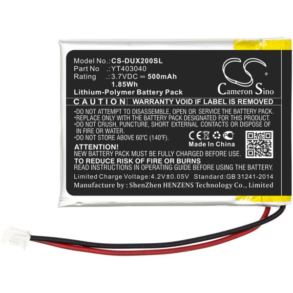 Купить Аккумулятор для XDUOO X2 (YT403040) 500mah Аккумулятор для XDUOO X2 (YT403040) 500mah