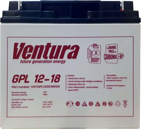 Купить Аккумулятор Ventura GPL 12-18 (AGM, 18Ah) Аккумулятор Ventura GPL 12-18 (AGM, 18Ah)