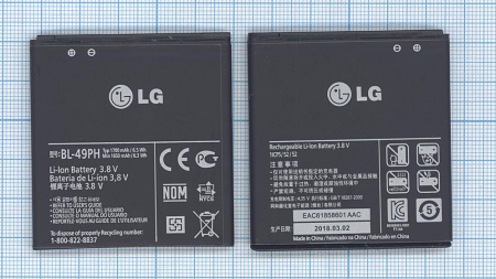 Аккумулятор BL-49PH, для LG F120, 1700мАч, 3.7В