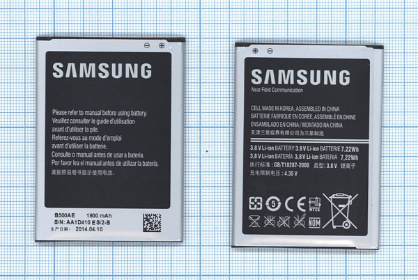 Купить Аккумулятор B500AE для Samsung Galaxy S4 Mini GT-I9190, 3.8В 7.22Wh Аккумулятор B500AE для Samsung Galaxy S4 Mini GT-I9190, 3.8В 7.22Wh