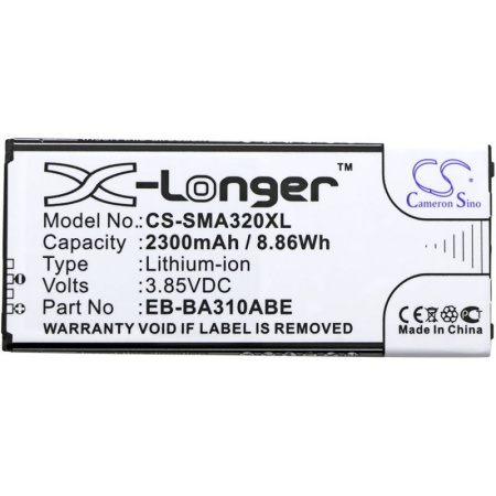 Аккумулятор для Samsung Galaxy A3 (2016) (EB-BA310ABE) 2300mah