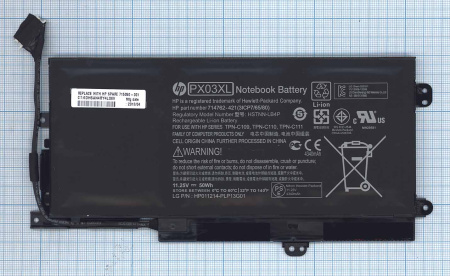 Купить Аккумулятор (батарея) для ноутбука HP Envy TouchSmart 14-k (PX03XL) 50Wh, 4340mAh, 11.25V Аккумулятор (батарея) для ноутбука HP Envy TouchSmart 14-k (PX03XL) 50Wh, 4340mAh, 11.25V