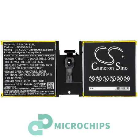 Аккумулятор для Microsoft Surface Go (G16QA043H) 3100mAh