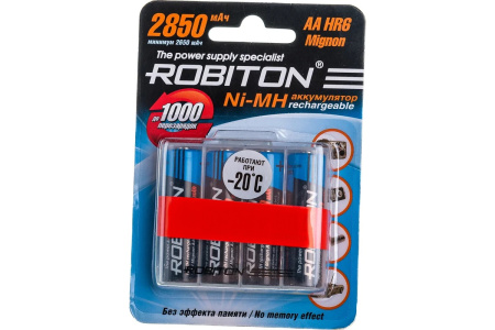 Аккумулятор Robiton 2850mah AA (NiMH, 2850mAh) 4BP