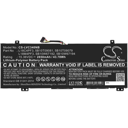 Аккумулятор для Lenovo IdeaPad C340-14API (L18C4PF3) 2850mah