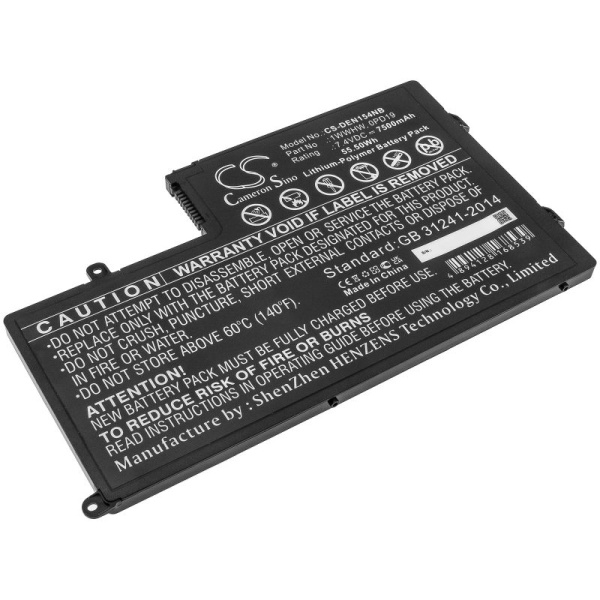 Аккумулятор для Dell Vostro 14-5480D, Latitude 14 3450, Inspiron 5543 серии (1WWHW) 7500mah