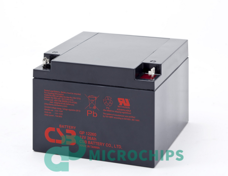 Аккумулятор CSB GP12260 (AGM, 26Ah)