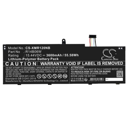 Аккумулятор для Xiaomi NoteBook Pro 120G (R14B06W) 3600mAh