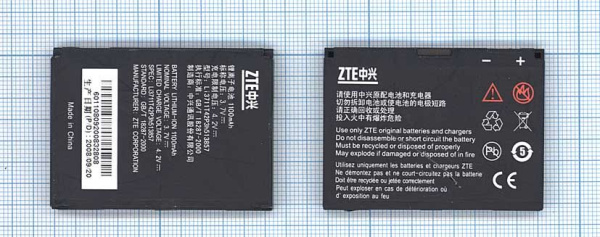Аккумулятор Li3711T42P3h513857 для ZTE T8, 3.7В, 3.70Wh