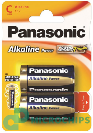 Батарейка Panasonic Alkaline Power LR14/C 2BP