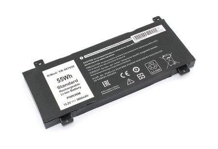 Аккумулятор (батарея) 0M6WKR для ноутбука Dell Inspiron 14 7466, 15.2V 3600mAh (OEM)