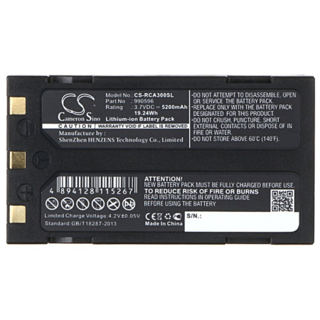 Аккумулятор для RIDGID micro CA-25, CA-100, CA-300 5200mAh