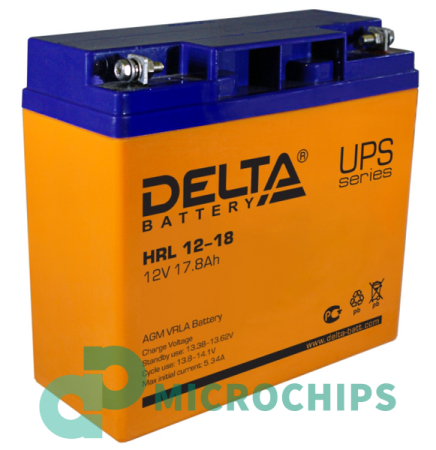 Аккумулятор Delta HRL 12-18 (AGM, 18Ah)