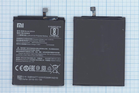 Аккумулятор BN44 для Xiaomi Note 5 Dual, Redmi 5 Plus, 3900мАч, 15.02Wh, 3.85В
