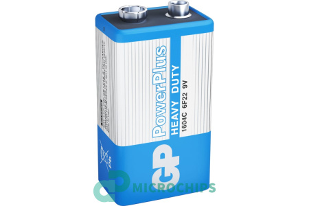 Купить Батарейка GP PowerPlus 6F22 9V 1S Батарейка GP PowerPlus 6F22 9V 1S