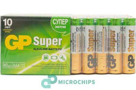 Батарейка GP Super LR03/AAA 40BP