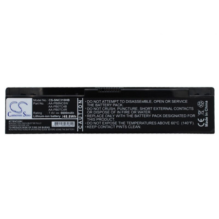 Купить Аккумулятор для Samsung NP-N310, NP-N315 серии, X170 (AA-PB0TC4B) 6600mah Аккумулятор для Samsung NP-N310, NP-N315 серии, X170 (AA-PB0TC4B) 6600mah