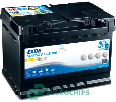 Аккумулятор для лодок Exide Equipment EQ600 (AGM, 70Ah, 12V)