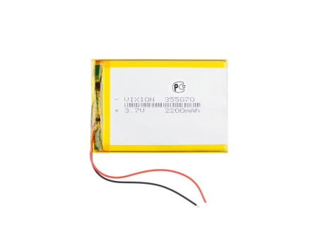 Аккумулятор Vixion 355070 (Li-Pol, 1800mAh, 3.7V) Аккумулятор Vixion 355070 (Li-Pol, 1800mAh, 3.7V)
