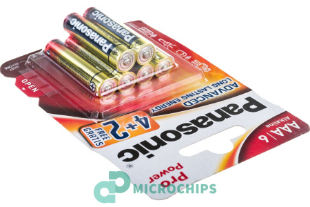 Батарейка Panasonic Pro Power LR03/AAA 6BP (4+2 шт)