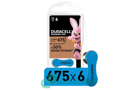 Батарейка Duracell ZA 675 6BP