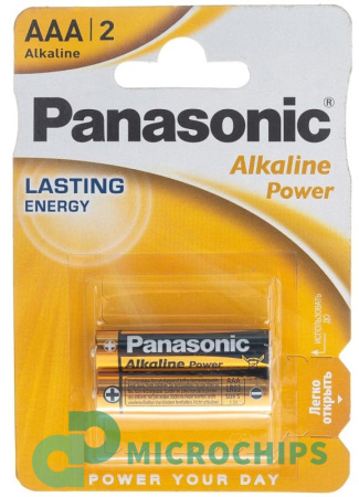 Батарейка Panasonic Alkaline Power LR03/AAA 2BP