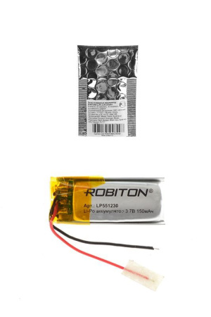 Аккумулятор Robiton 551230 (Li-Pol, 150mAh, 3.7V)