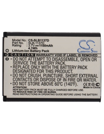 Аккумулятор для Samsung SLB-1137D 1100mAh