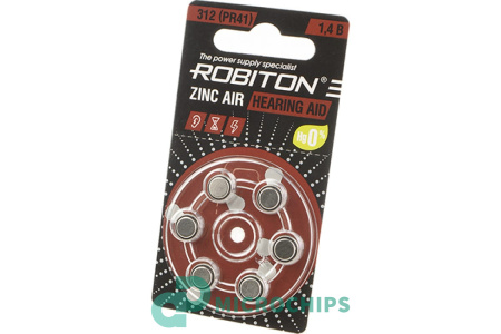 Батарейка Robiton ZA 312 6BP