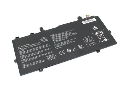 Аккумулятор (батарея) для ноутбука Asus VivoBook Flip TP401N (C21N1714), 7.6V 4900mAh OEM