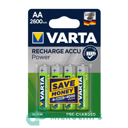 Аккумулятор Varta АА (NiMH, 2600mAh) 4BP