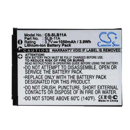 Аккумулятор для Samsung SLB-11A, SLB-11EB 1050mAh