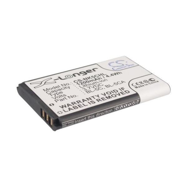 Аккумулятор для Nokia BL-5C BL-5CA, BL-5CB, BL-5CV 1200mah