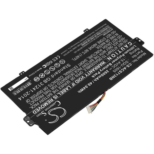Аккумулятор для Acer Spin 7, Swift 7, SF713-51 серии (SQU-1605) 2600mAh
