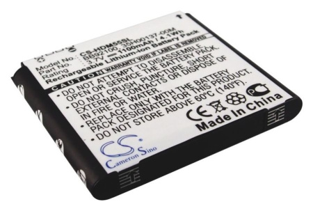 Аккумулятор CS-HDM55SL для HTC T5555, A6380, HD Mini, Photon, Aria, p/n: BA S430, 100mAh