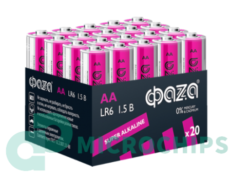 Купить Батарейка ФАZА LR6/AA 20BP Батарейка ФАZА LR6/AA 20BP