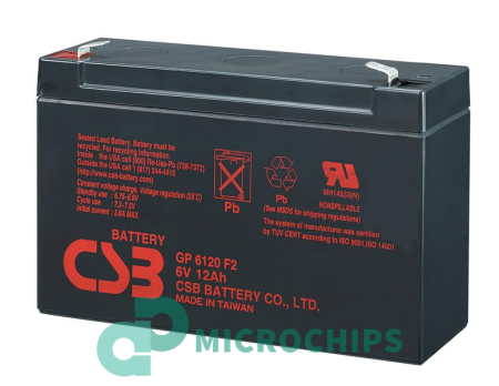 Аккумулятор CSB GP6120 F2 (AGM, 12Ah)