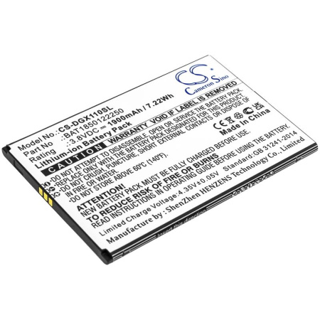 Аккумулятор для Doogee X11 (BAT1850122250) 1900mAh