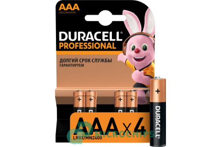 Батарейка Duracell Professional LR03/AAA 4BP