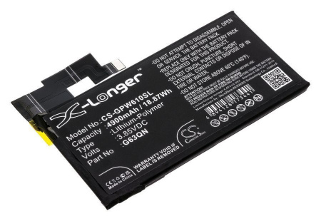 Аккумуляторная батарея CS-GPW610SL для Google Pixel 6 Pro, p/n: G63QN