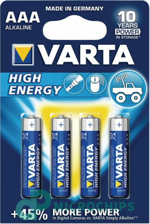 Батарейка VARTA High Energy LR03/AAA 4BP