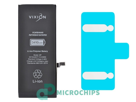 Аккумулятор Vixion для Apple iPhone 6 Plus, усиленная 3410мАч, с монтажным скотчем