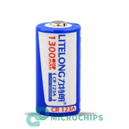 Аккумулятор Litelong CR123 (LiFePO4, 1.3Ah, 3V)