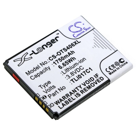 Аккумулятор для Alcatel OneTouch 5017D, GreatCall Jitterbug Flip (TLi017C1) 1750mah