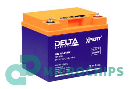 Аккумулятор Delta XPERT HRL 12-211 W (AGM, 45Ah)