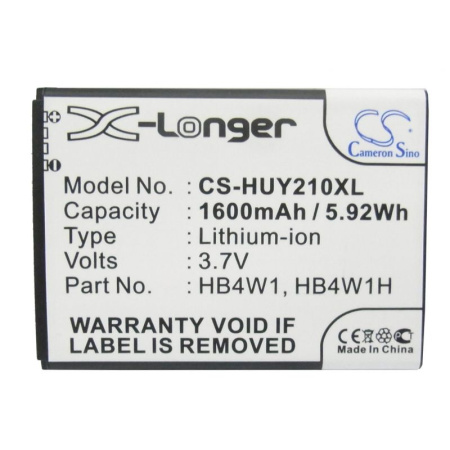 Аккумулятор для Huawei Ascend G510, G520, G525 (HB4W1) 1600mah CS