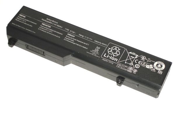 Аккумулятор (батарея) для ноутбука Dell Vostro 1310, 1320 (K738H), 5040mAh, 11.1V (оригинал)
