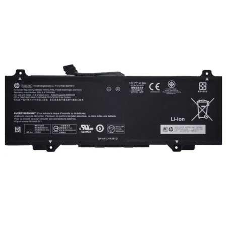 Аккумулятор (батарея) для ноутбука HP ChromeBook enterprise x360 11 g4 ee (GG02XL, TPN-DB0F), 47.3Wh, 6000mAh, 7.7V