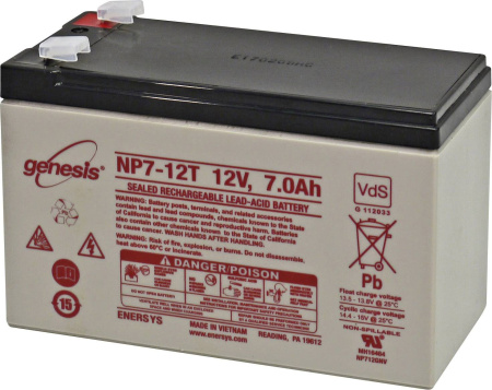 Купить Тяговый аккумулятор Genesis NP 7-12WT (AGM, 7Ah, 12V) Тяговый аккумулятор Genesis NP 7-12WT (AGM, 7Ah, 12V)